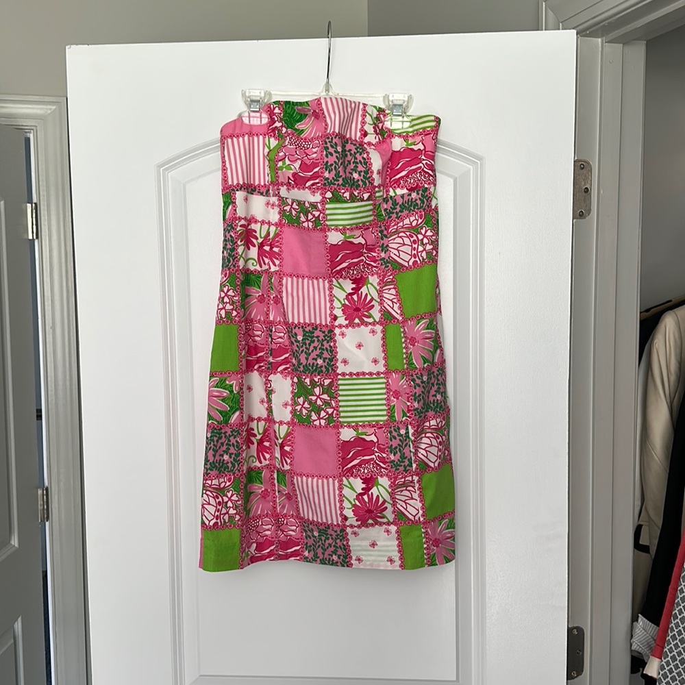 Lilly Pulitzer size 4 strapless sundress Easter